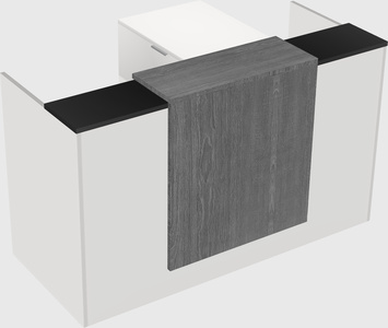 L-shaped modular reception