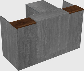 L-shaped modular reception