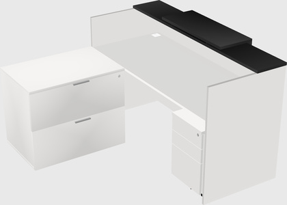 L-shaped modular reception