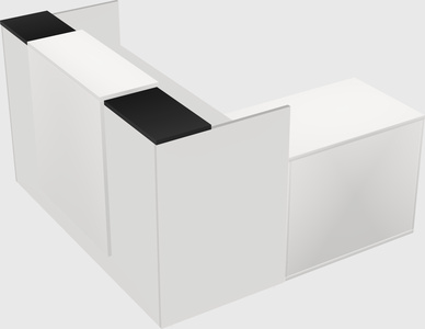 L-shaped modular reception