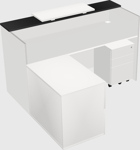 L-shaped modular reception