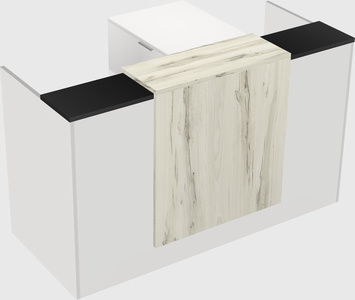 L-shaped modular reception