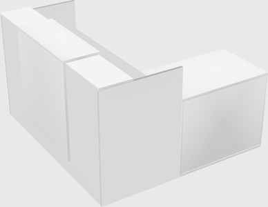 L-shaped modular reception