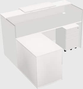 L-shaped modular reception