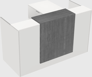 L-shaped modular reception