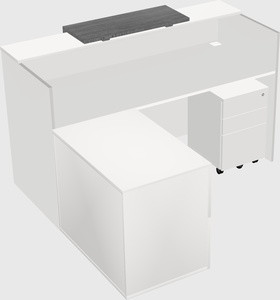 L-shaped modular reception