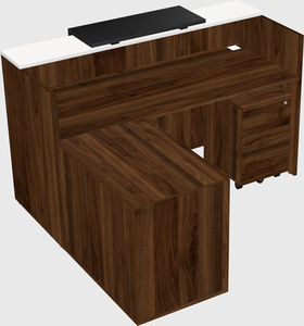 L-shaped modular reception