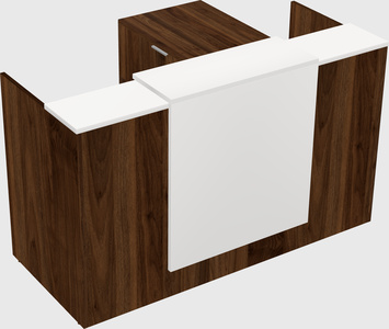 L-shaped modular reception