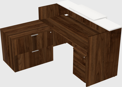 L-shaped modular reception
