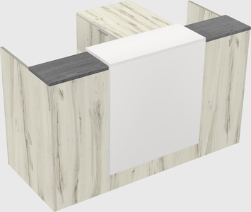 L-shaped modular reception
