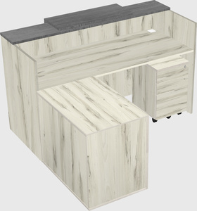 L-shaped modular reception
