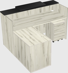 L-shaped modular reception