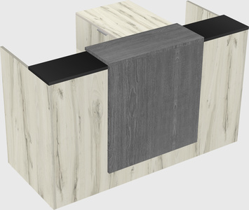 L-shaped modular reception