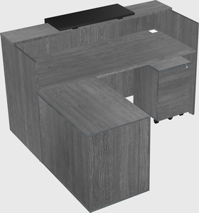 L-shaped modular reception