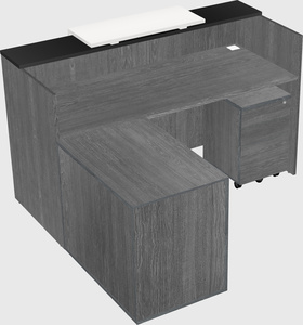 L-shaped modular reception