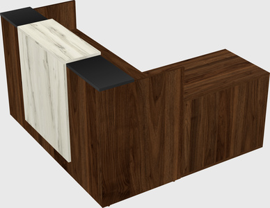 L-shaped modular reception