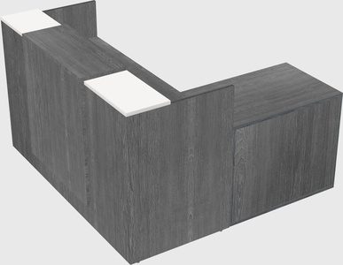 L-shaped modular reception