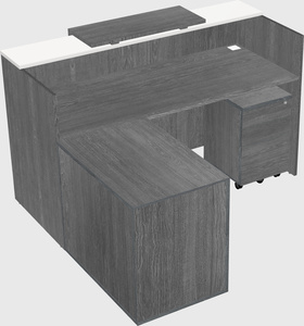 L-shaped modular reception
