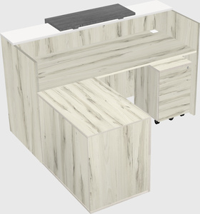 L-shaped modular reception