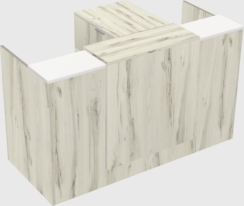 L-shaped modular reception