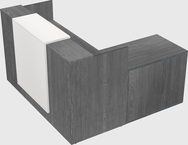 L-shaped modular reception