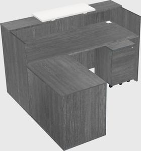 L-shaped modular reception