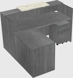 L-shaped modular reception