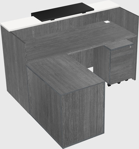 L-shaped modular reception