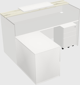 L-shaped modular reception