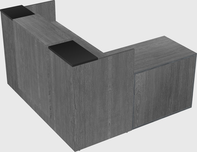 L-shaped modular reception