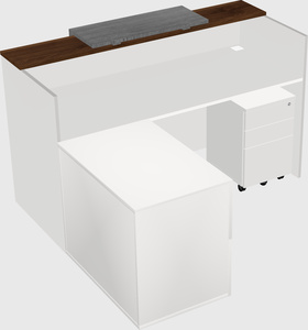 L-shaped modular reception