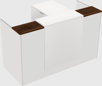 L-shaped modular reception