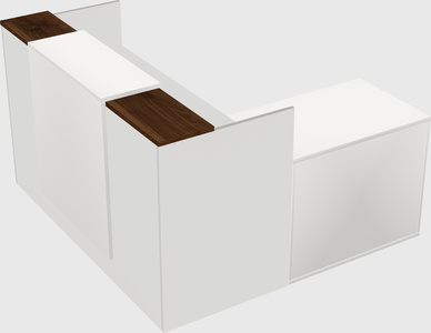 L-shaped modular reception