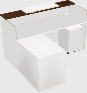 L-shaped modular reception