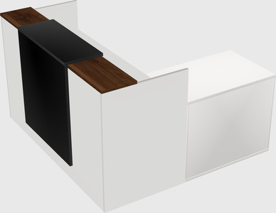 L-shaped modular reception