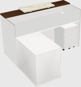 L-shaped modular reception