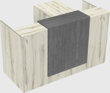 L-shaped modular reception
