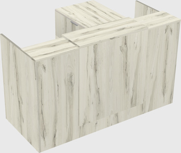 L-shaped modular reception