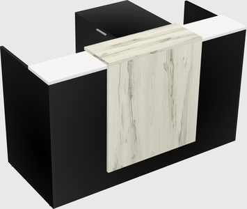 L-shaped modular reception
