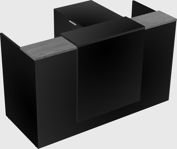 L-shaped modular reception