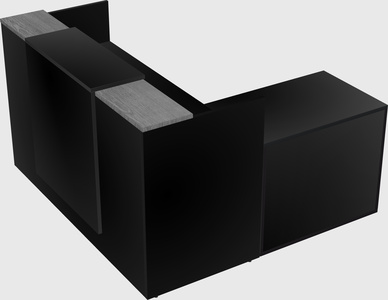 L-shaped modular reception