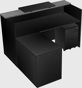 L-shaped modular reception