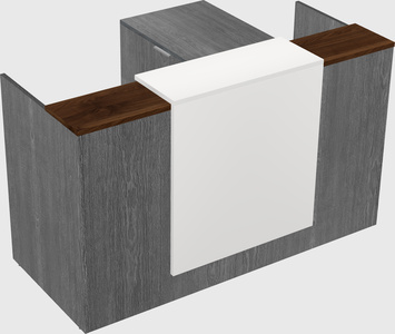 L-shaped modular reception