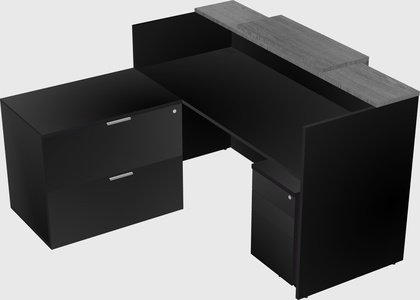 L-shaped modular reception