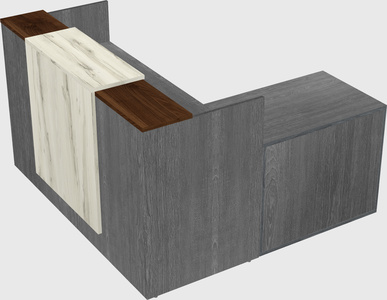 L-shaped modular reception