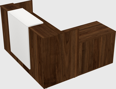 L-shaped modular reception