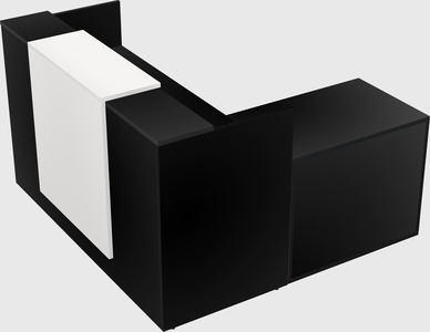 L-shaped modular reception