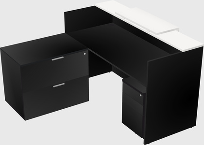 L-shaped modular reception