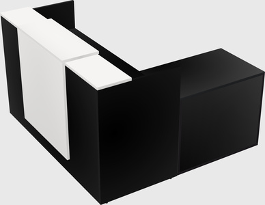 L-shaped modular reception