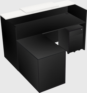 L-shaped modular reception